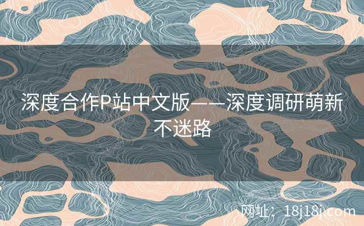 深度合作P站中文版——深度调研萌新不迷路